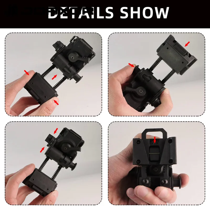 JOAXOR L4G24 Base de montaje de visión nocturna NVG de plástico casco Airsoft accesorio de Paintball para PVS15 PVS18 GPNVG18 - imagen 4