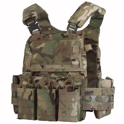 Chaleco táctico V5 plate carrier con espacio para tres revistas 7,62/5,56
