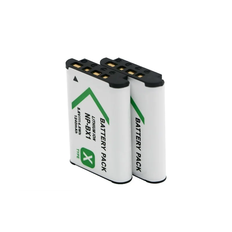 Batería NP BX1 + cargador USB para Sony NP-BX1 DSC RX1 RX100 M3 M2 RX1R GWP88 PJ240E AS15 WX350 WX300 HX300 HX400 batería 1350mAh - imagen 5