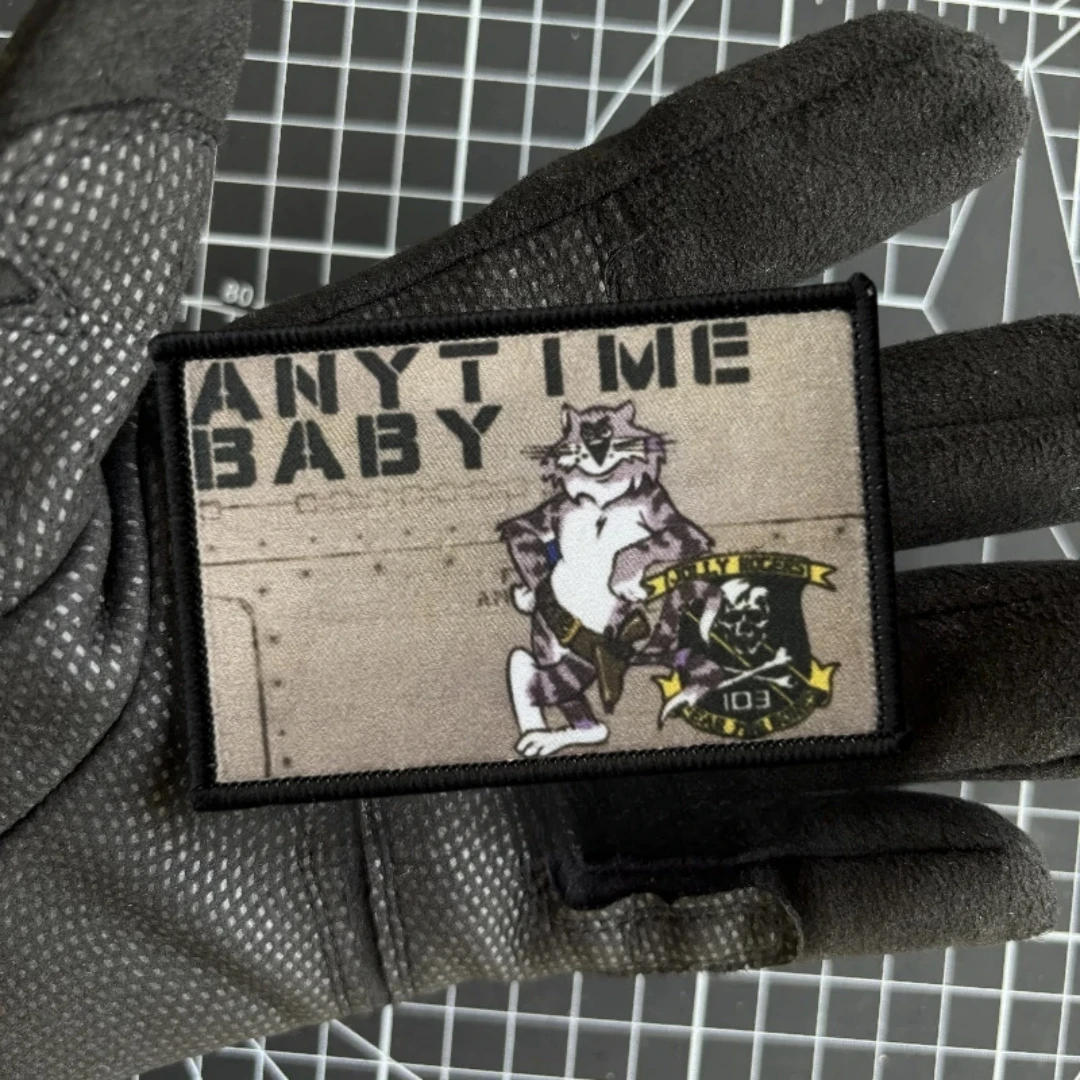 Parches de insignia de moral táctica F14 Tomcat, brazalete del ejército militar, Jolly Rogers, pegatina de mochila con gancho y bucle impreso para ropa - imagen 5