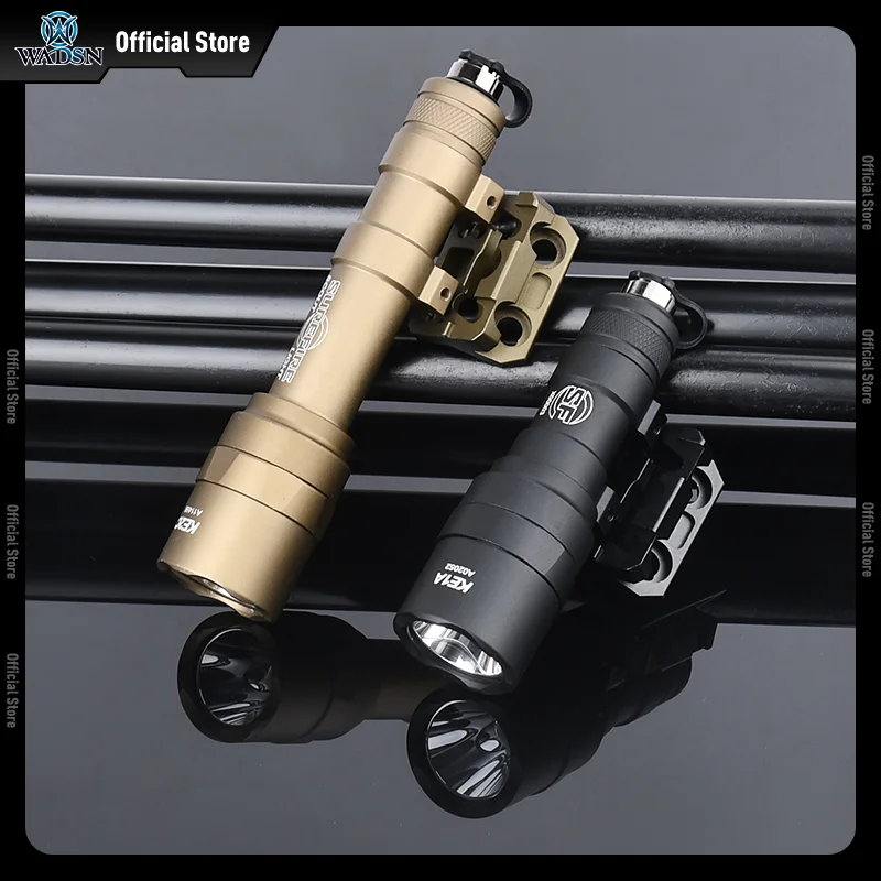 WADSN Surefir SF M600U M300C M600 linterna luz blanca Metal M-LOK Base Keymod ajuste 20mm carril caza arma Scout Accesorios - imagen 3