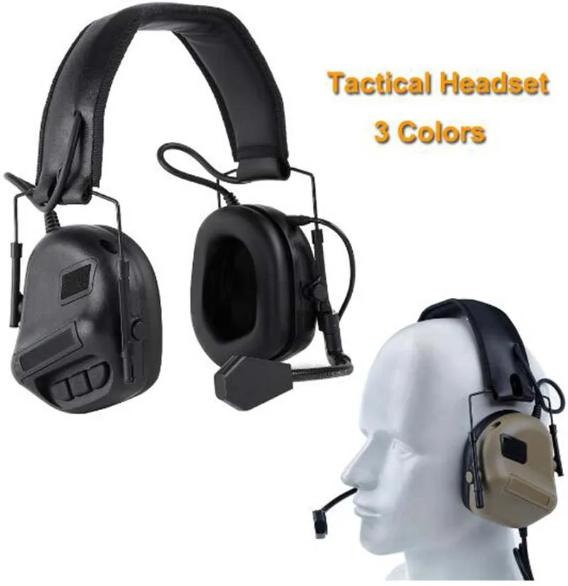 Casco Universal para pistola de aire, casco de esquí Airsoft, nueva gran oferta, auriculares Wosport tácticas, versión sin ruido - imagen 3