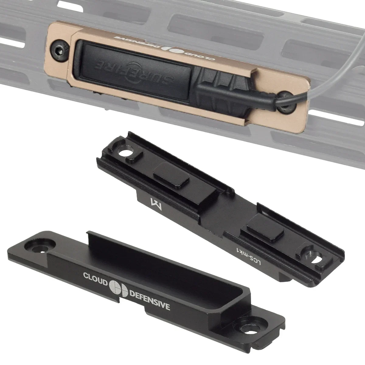 Interruptor de presión táctico, ranura de montaje DBAL PEQ Surefire M600 M300, interruptor de linterna Keymod m-lok Picatinny, accesorios de caza - imagen 5