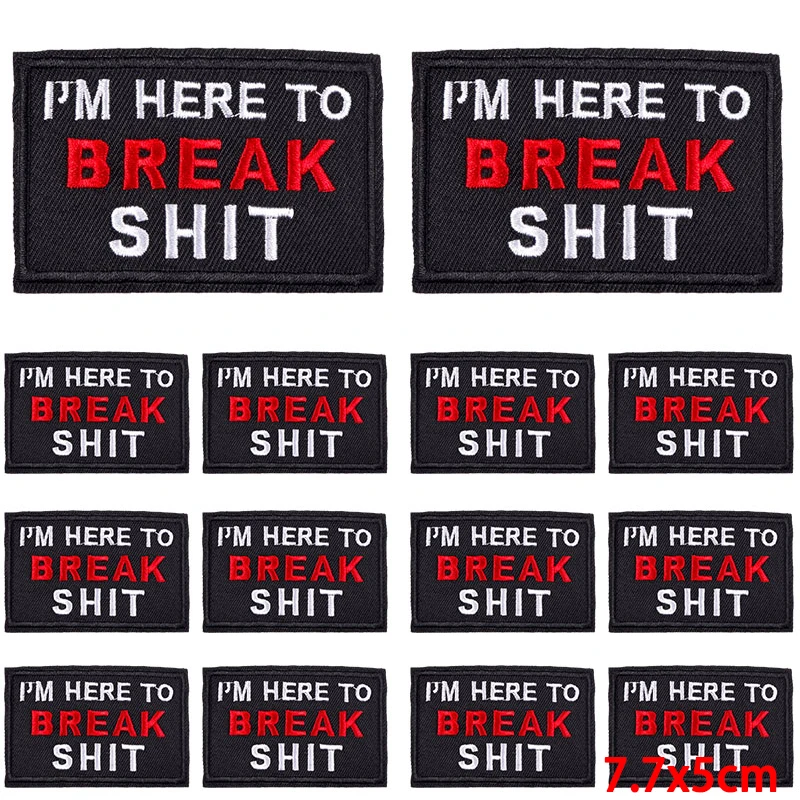 Parche bordado con letras para planchar en la ropa, insignia con eslogan, proverbio, 10 unidades por lote - imagen 2