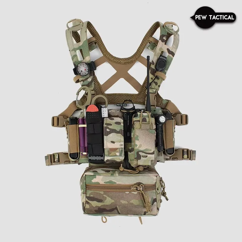 Pew-plataforma de pecho táctica Molle, Panel frontal, estilo SS, Micro chasis de lucha Mk V Mk5, accesorios Airsoft LV119 FCSK - imagen 3