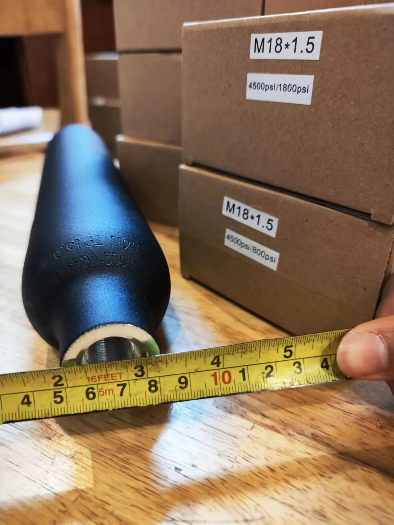 Tanque de botella de aluminio de 0,22l-0,5l, cilindro de tanque de 4500 PSI, planta de acuario de buceo, tanque de CO2, rosca de tanque de oxígeno de buceo M18 * 1,5 - imagen 5