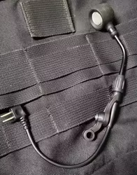 Cabezal de micrófono con auriculares tácticos USPI, VI (condensador/dínico)