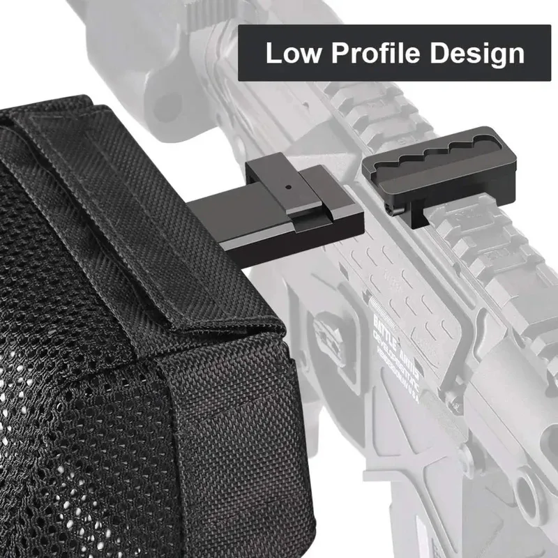Carcasa de cartucho de liberación rápida táctica, red receptora de carcasa con bolsa de malla gruesa resistente al calor Picatinny desmontable para AR15 - imagen 4