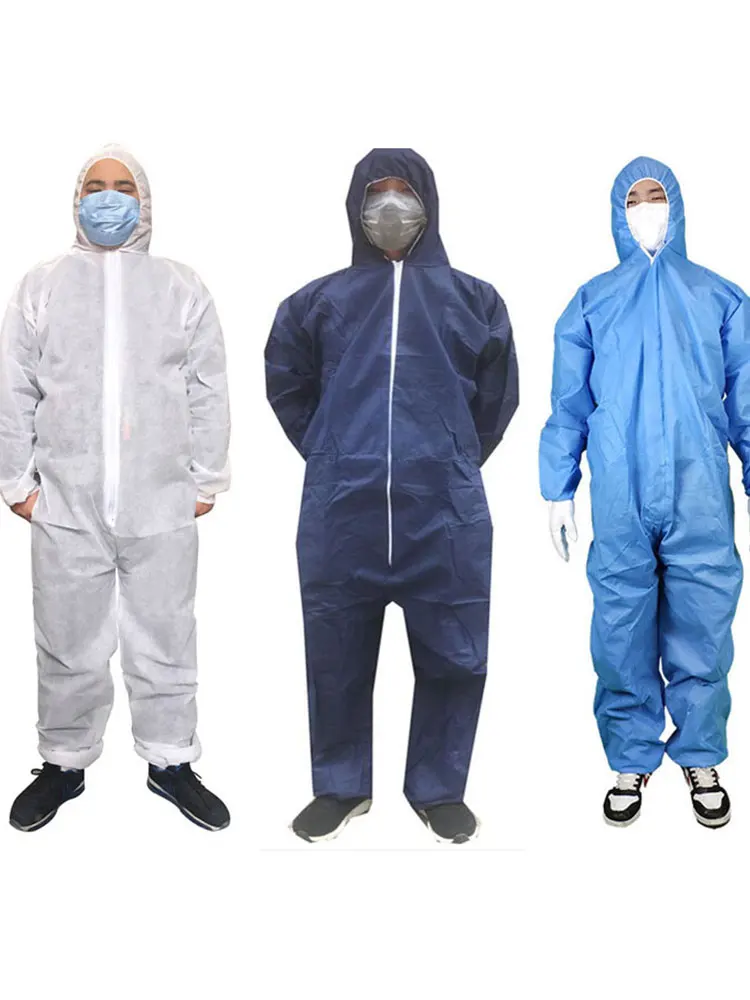 Traje de salto de protección de aislamiento sanitario desechable, ropa de seguridad para el trabajo, transpirable, a prueba de polvo, pintura de pulverización, traje general de trabajo - imagen 4