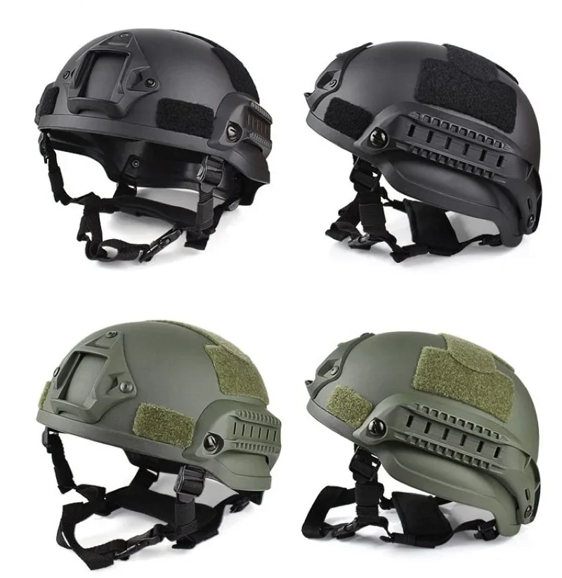 Casco táctico al aire libre real cs campo batalla comiendo pollo equipo de color sólido simple casco protector para juego de paintball - imagen 4