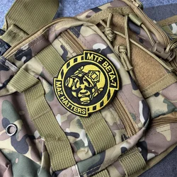 MTF BETA MAZ HATTERS, parche táctico bordado con velcro moral militar