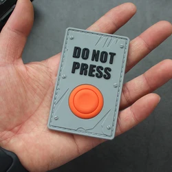 NO PRESS Parche luminoso PVC insignia táctica que brilla en oscuridad