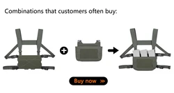 Plataforma de pecho táctica Airsoft Ranger Green EHunting Ferro Concept accesorio hombres ligero MC placa portadora Molle