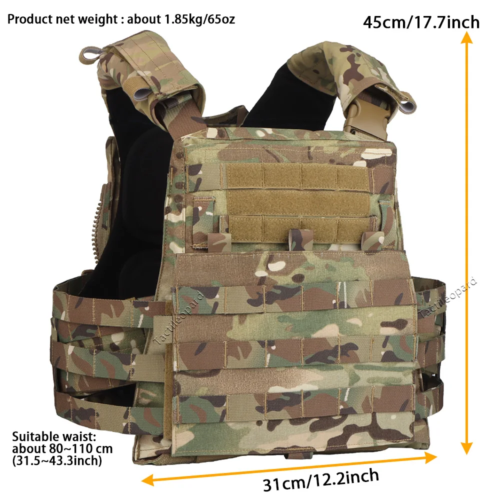 Chaleco táctico de caza AVS MBAV, portador de placa Modular adaptable, liberación rápida, cómodo, MOLLE, equipo de entrenamiento deportivo Airsoft - imagen 5