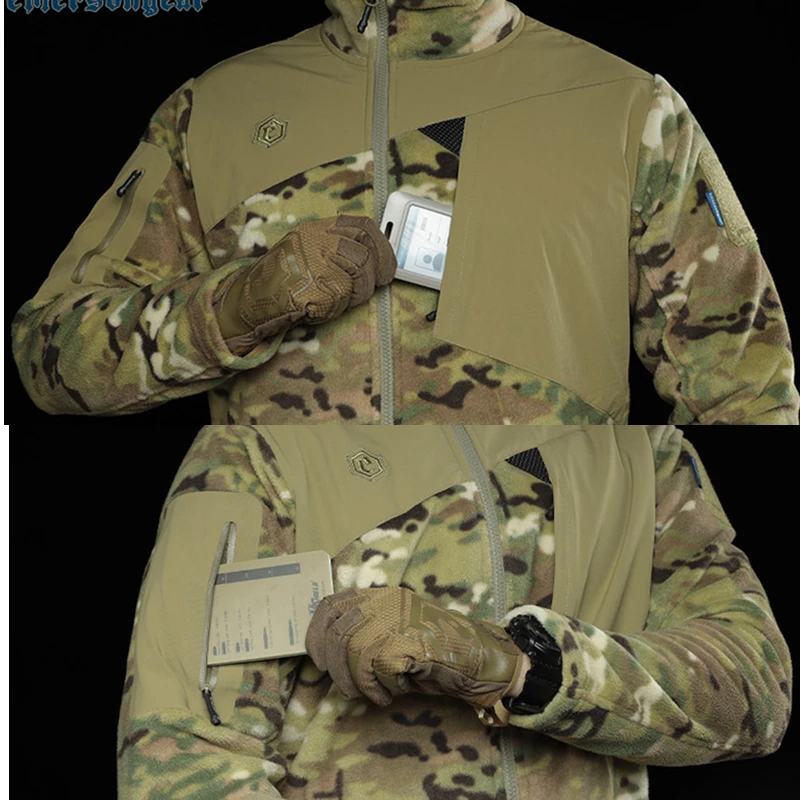 Vista trasera de la chaqueta táctica Emersongear Pygmy Owl