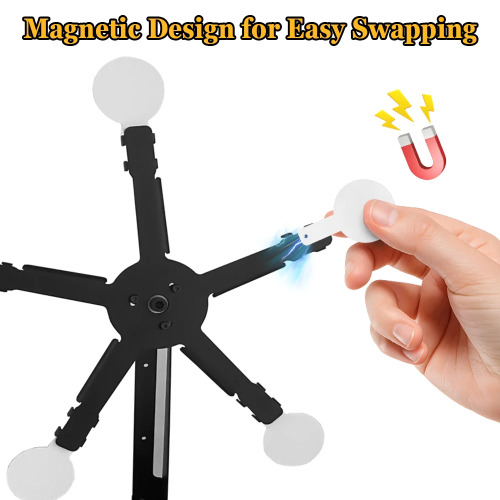 Objetivo de tiro de Metal, objetivo magnético de repuesto, objetivos redondos de 5cm y 8,30cm para práctica de tiro Airsoft - imagen 2