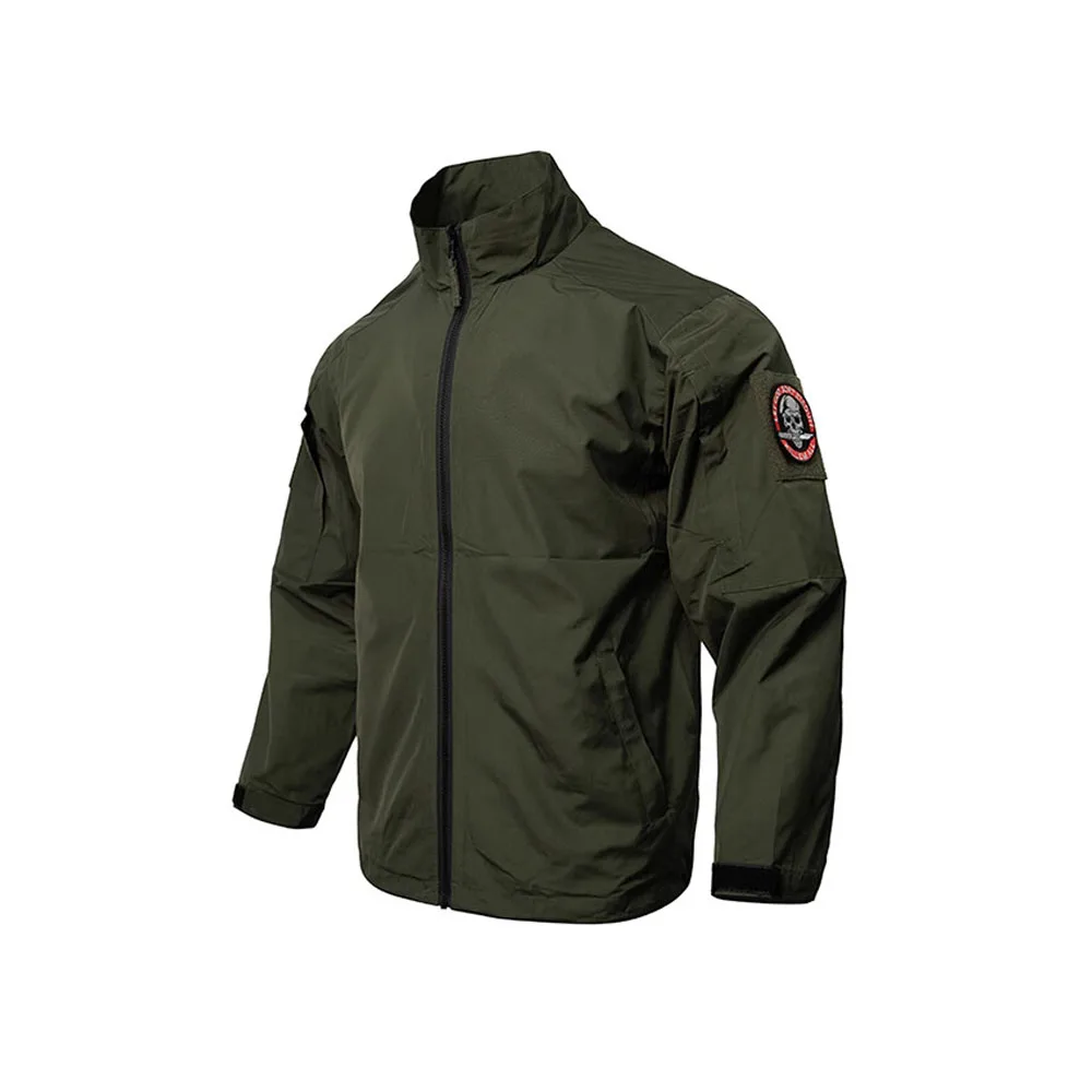 Chaqueta táctica Vintage para hombre, chaqueta deportiva de entrenamiento de ocio americano al aire libre con cremallera, chaqueta Vintage de estilo fresco y elegante para hombre - imagen 3