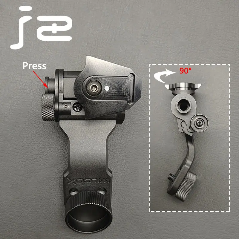 Sotac Wilcox L4G24 NVG montaje de casco y brazo J NVG adaptador de soporte de casco PVS14 accesorios de desmontaje de visión nocturna - imagen 5