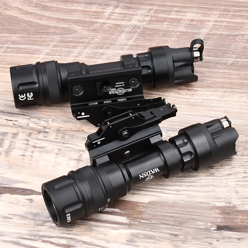 Linterna LED táctica estroboscópica de Metal M952V WADSN Surefir con luz de arma de montaje M93 QD 20mm Picatinny Rail Airsoft lámpara de caza - imagen 3
