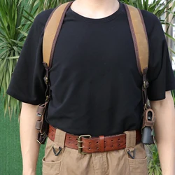 Tourbon Funda táctica hombro pistolera con doble cargador