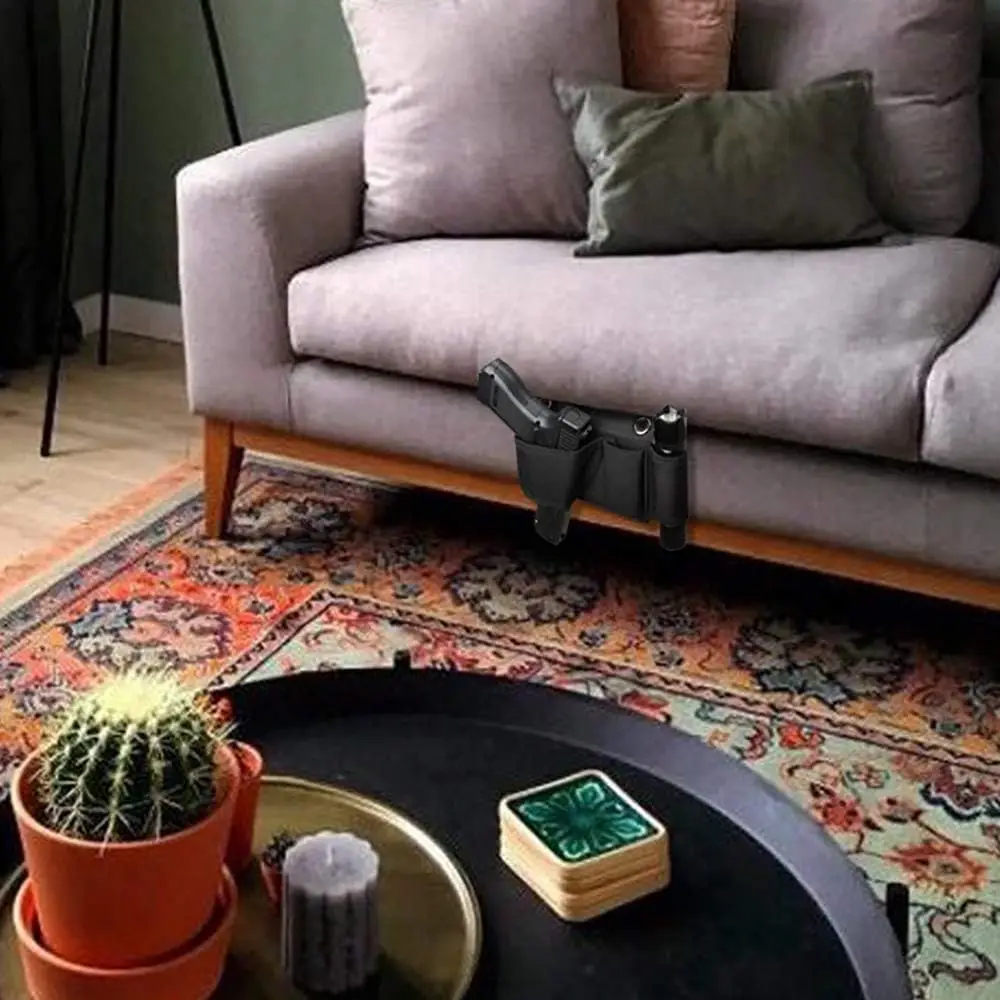 Funda para pistola oculta para asiento de coche, diseño de tracción rápida, sofá, asiento de cabecera, oficina, funda para pistola táctica oculta de extracción rápida - imagen 2