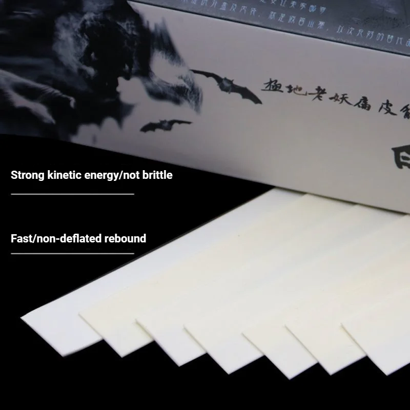 Banda de goma plana para tirachinas, 2m (0,45-0,8mm), alta elasticidad, engrosamiento, banda de goma duradera, accesorios de tiro de catapulta para exteriores - imagen 5