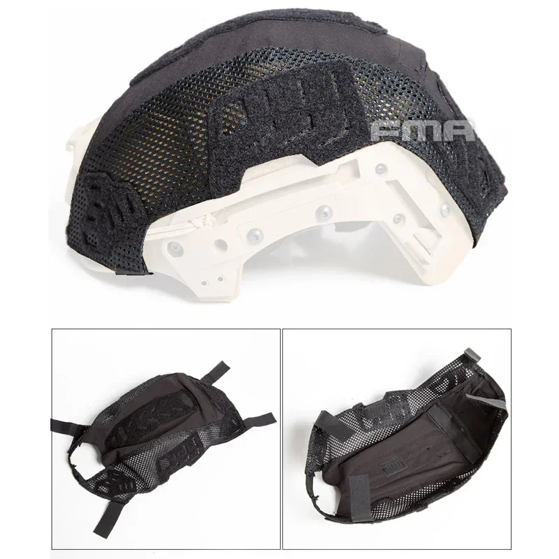 Cubierta táctica para casco de caza con micrófono FTP, cubierta protectora para casco de piel, tela para casco WENDY TB1412 - imagen 2