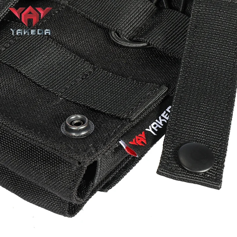 YAKEDA 9*5*2,4 pulgadas bolsa táctica Triple para revistas MOLLE Triple revista caza al aire libre Paintball Mag cartucho accesorios bolsa - imagen 5