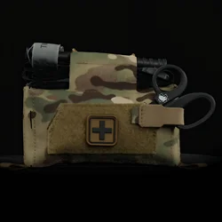 Bolsa táctica de primeros auxilios médicos, bolsas compactas para traumatismos al aire libre, IFAK para caza, chaleco Airsoft, portador de placa