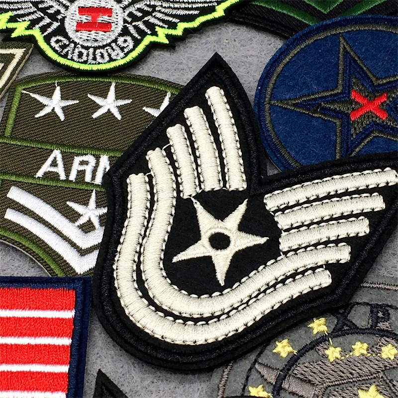 Parches bordados para ropa, pegatinas para planchar, coser, apliques para ropa, rayas, accesorios, 30 unidades por lote - imagen 3