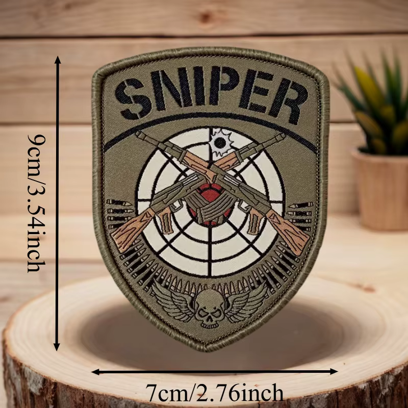 Parche táctico SNIPER velcro para chalecos, gorras y mochilas - imagen 3