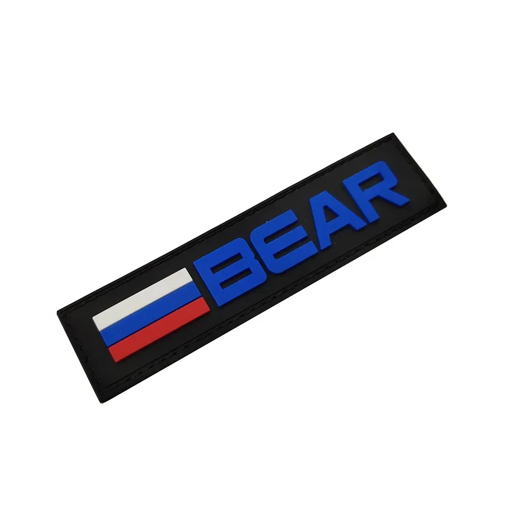 Insignia de moral 3D de PVC, parches de gancho y bucle, brazalete táctico, pegatinas decorativas de mochila, Escape de Tarkov BEAR Nightglow - imagen 4