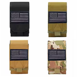 Bolsillo MOLLE universal para smartphone – Funda táctica EDC con parche US