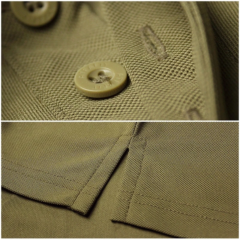 Polo táctico para hombre, camiseta militar de Airsoft Force, informal, transpirable, de secado rápido, para gimnasio, 1/3 camiseta con cierre - imagen 4