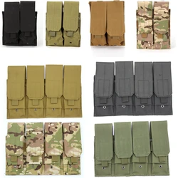 Bolsa táctica para cuatro carritores, bolsa individual doble Triple para M6 AR M4 AR15, bolsa para Rifle, pistola, Mag, bolsa de caza Molle
