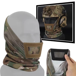 Máscara táctica media cara malla acero forro acolchado airsoft