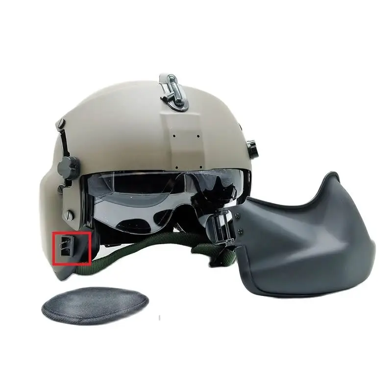 Hebilla especial para vuelo de aviación terrestre, accesorios para casco de piloto, máscara maxilofacial,/P - imagen 2