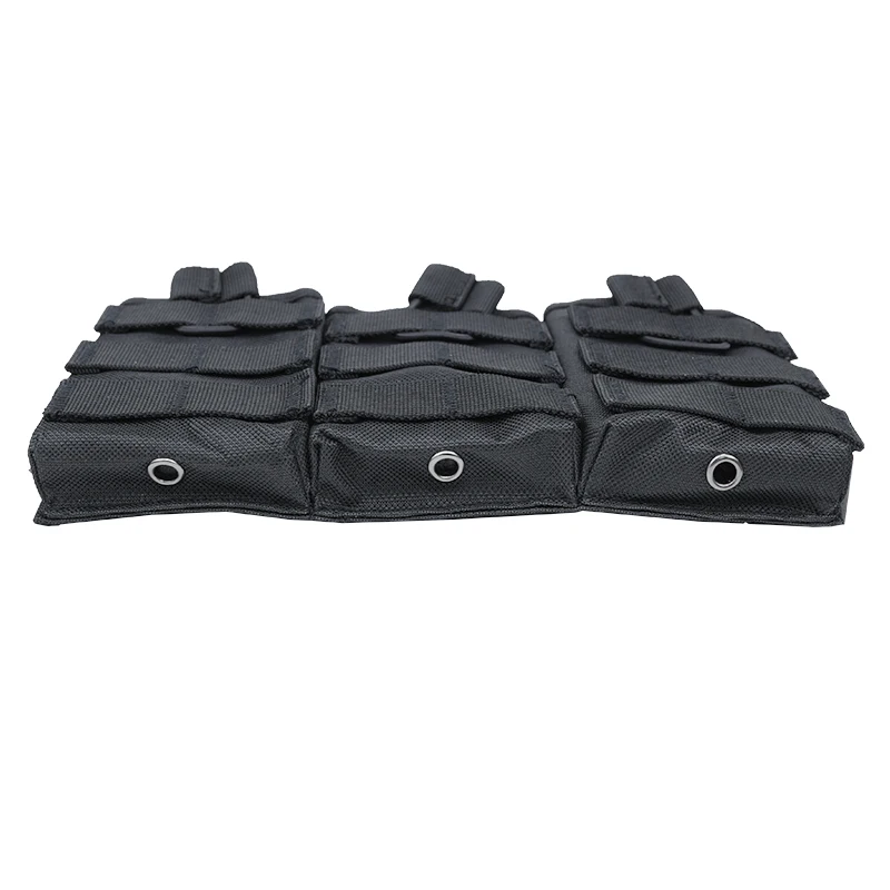 Bolsa Molle de nailon militar para pistola táctica, bolsa para revistas de caza, equipo, camiseta sin mangas, bolsa para revistas, bolsa de tres barriles - imagen 4
