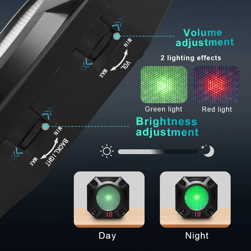 Objetivo de entrenamiento con láser de fuego seco, objetivo de disparo por inducción infrarroja con puntuación y efecto de sonido para práctica de tiro con balas láser - imagen 3
