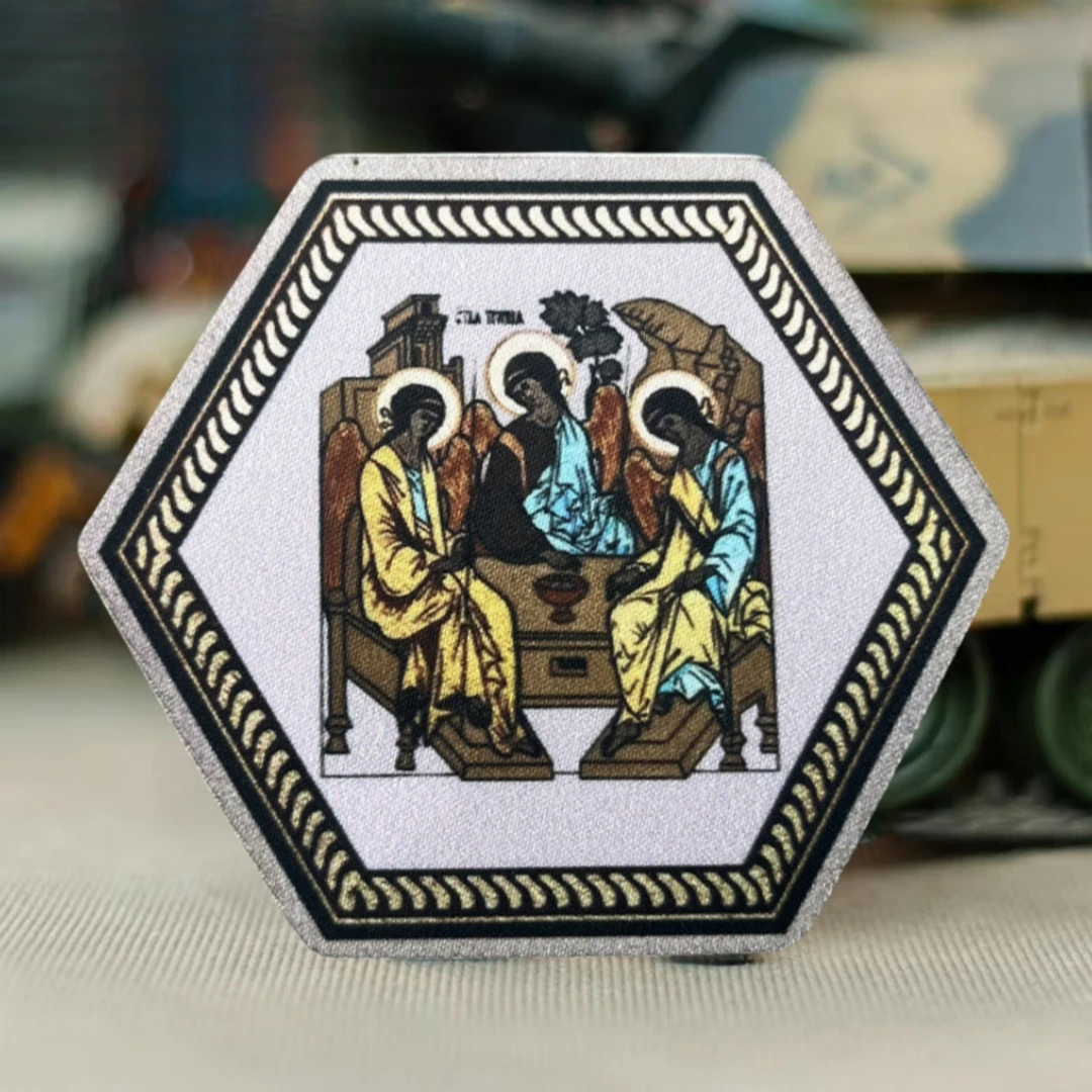 Parche del ejército "The Holy Trinity", insignia de moral táctica, parches de gancho y bucle impresos para ropa, equipo militar, pegatina para casco - imagen 4