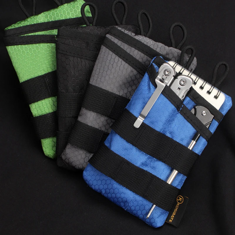 Mini organizador de bolsillo pequeño EDC con área de parches DIY, bolsillo EDC para hombres, multiherramienta, bolígrafo, cuchillo, tarjeta, engranaje EDC - imagen 2