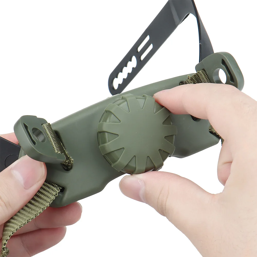 Sistema de suspensión interior para casco, cascos CS portátiles, correa de bloqueo de cabeza ajustable, accesorios para casco táctico rápido SF de corte alto - imagen 5