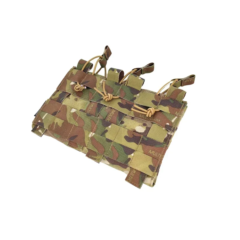 Bolsa táctica para revistas, portador de placas Airsoft, doble MOLLE Mag, soporte 556, bolsa para revistas abierta - imagen 4