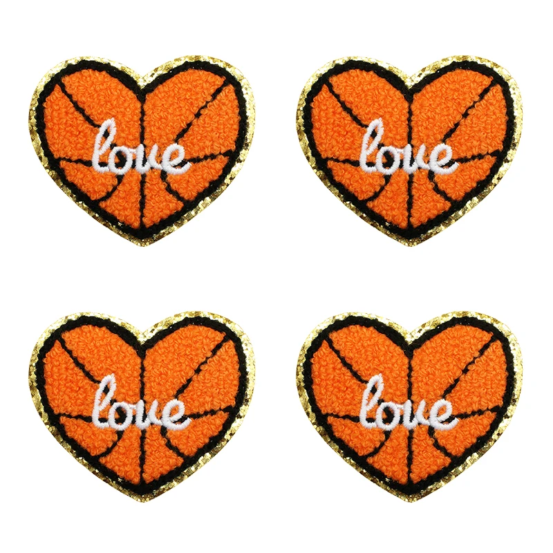 Parches para planchar de la serie de baloncesto, 10 Uds., venta al por mayor, para ropa, chaquetas, toalla DIY, parches bordados, chaquetas, pantalones vaqueros, mochila - imagen 5
