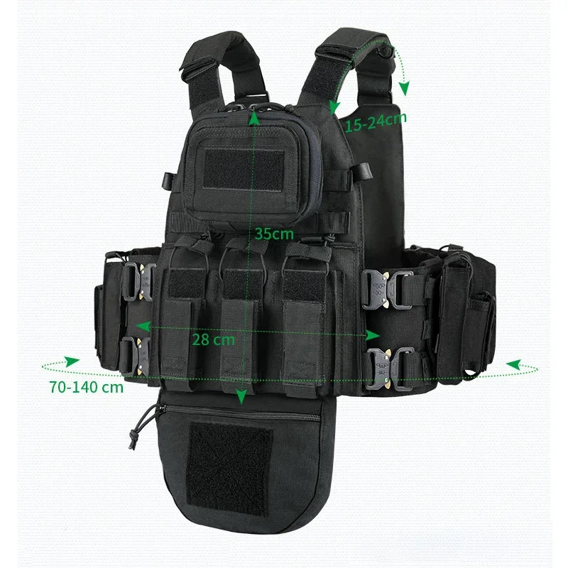 YAKEDA 8280 chaleco táctico multifuncional de protección completa hebilla de serpiente chalecos tácticos de camuflaje para exteriores de liberación rápida - imagen 2