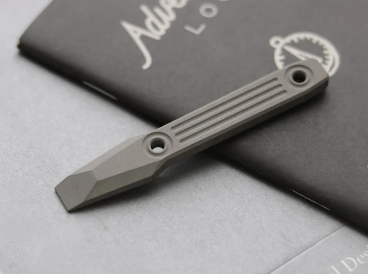 Equipo de aleación de titanio EDC multifunción, destornillador pequeño, palanca, cuerda de paraguas, herramienta de elevador de uñas, bricolaje - imagen 2