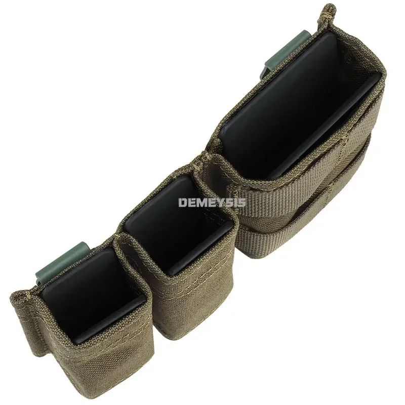 Porta cargadores MOLLE doble táctica en cinturón para pistola y rifle - imagen 2