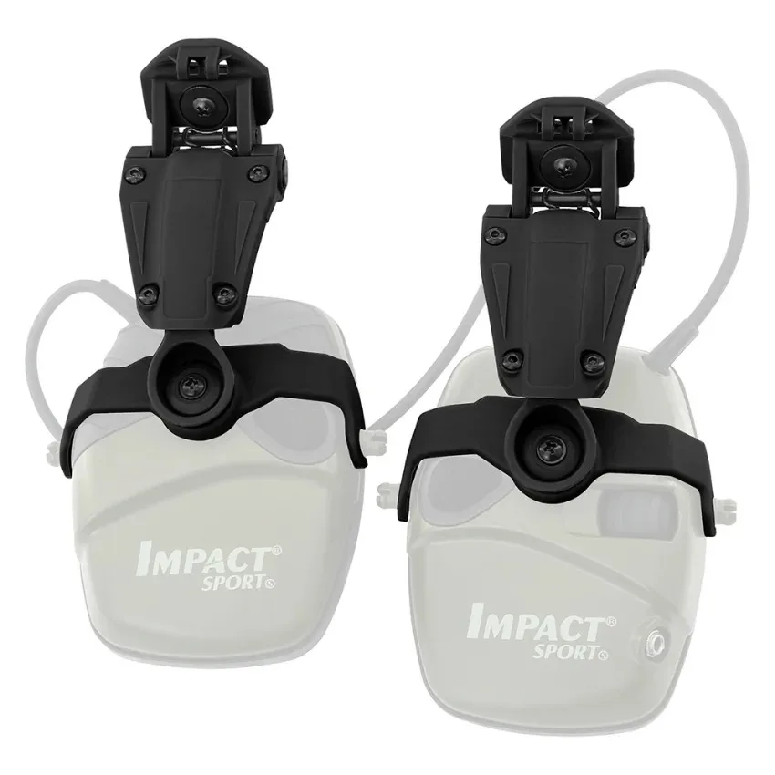 Adaptador de orejera de tiro electrónico táctico, soporte para auriculares deportivos de impacto, Compatible con pista de casco de M-LOK - imagen 4