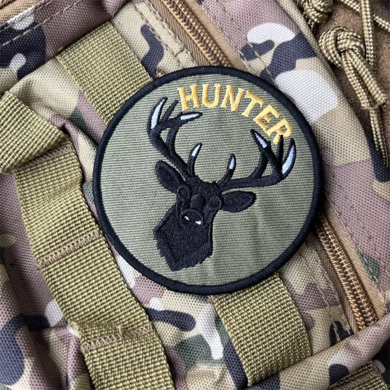 HUNTER Parche táctico bordado militar gancho y bucle para ropa - imagen 5