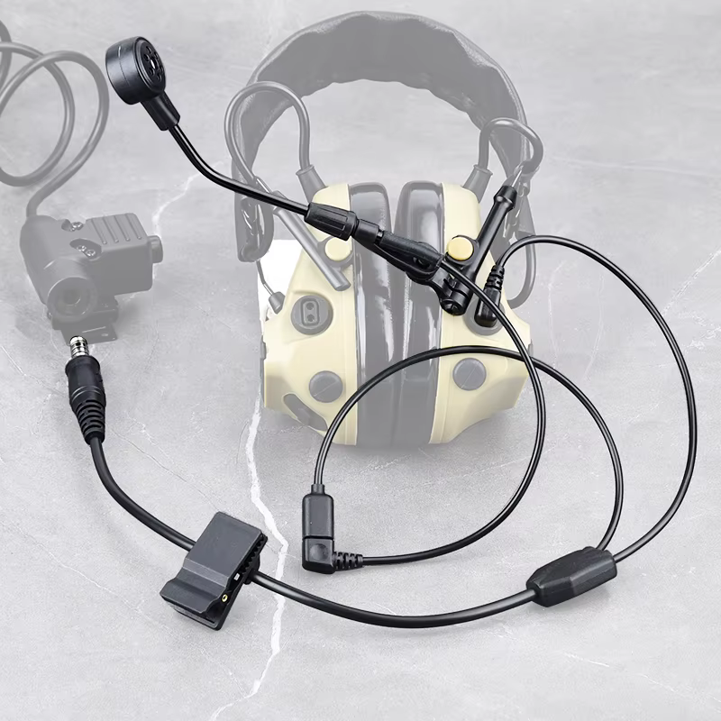 Auriculares tácticos C3 inalámbricos con PTT para caza y tiro - imagen 3
